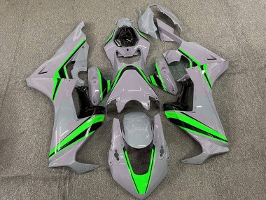 Nardo with Green Stripes 17-23 CBR1000RR Motorcycle Fairing