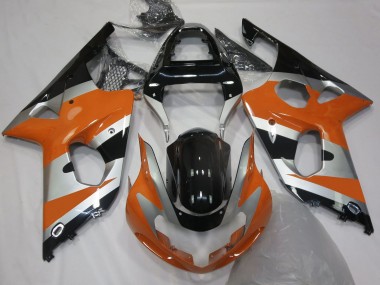 Orange Silver OEM Style 00-02 GSXR 1000 Motorcycle Fairing