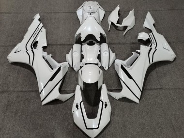 Pearl White and Black 17-23 CBR1000RR Motorcycle Fairing