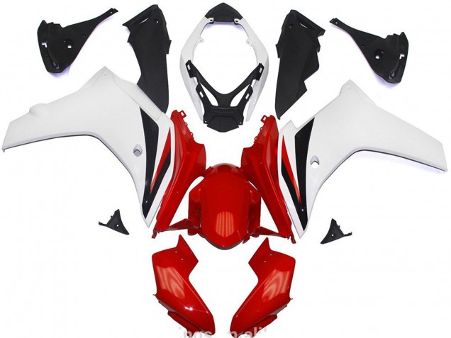 Red and White Gloss 11-12 CBR600F Motorcycle Fairing