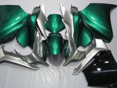 Seafoam Green and Silver 10-13 VFR1200 Motorcycle Fairing