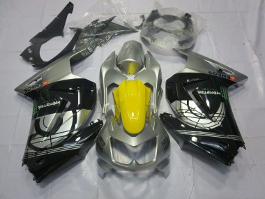 Silver and Black 08-12 Ninja 250 Motorcycle Fairing