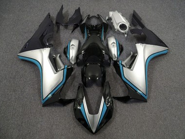 Silver and Black & Light Blue 17-23 CBR1000RR Motorcycle Fairing