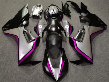 Silver and Black & Pink 17-23 CBR1000RR Motorcycle Fairing