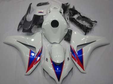 White Blue Red 08-11 CBR1000RR Motorcycle Fairing