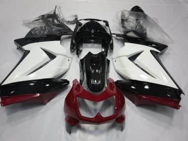 White Red and Black 08-12 Ninja 250 Motorcycle Fairing