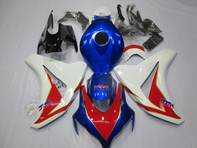 White Red and Deep Blue 08-11 CBR1000RR Motorcycle Fairing