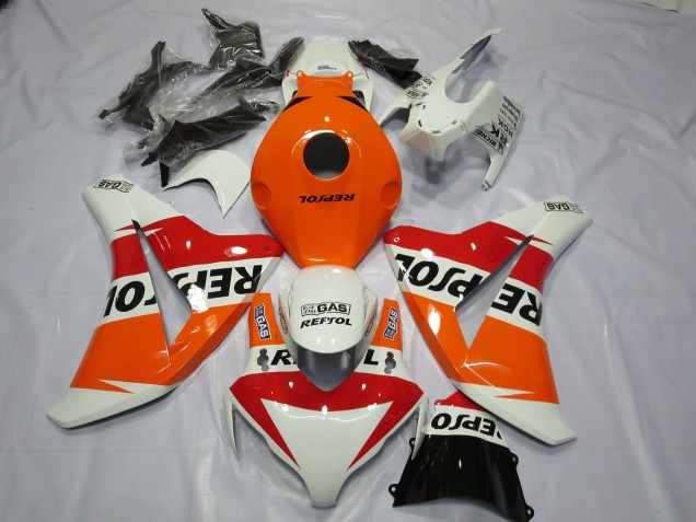 White Repsol Design 08-11 CBR1000RR Motorcycle Fairing