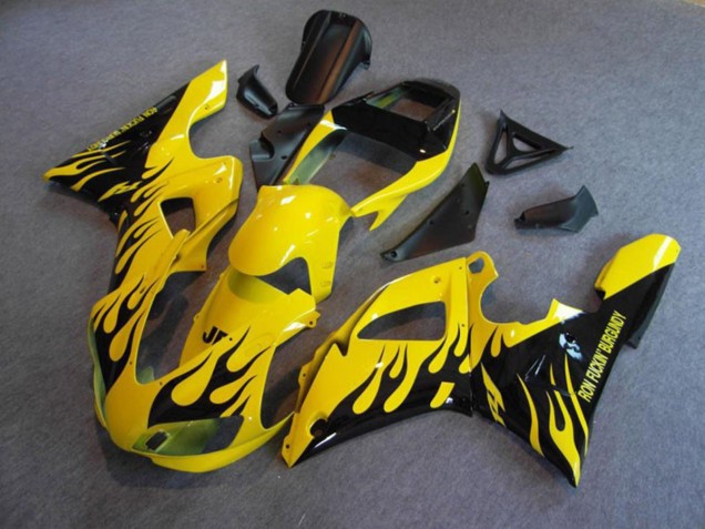 Yellow Flame 98-99 R1 Motorcycle Fairing